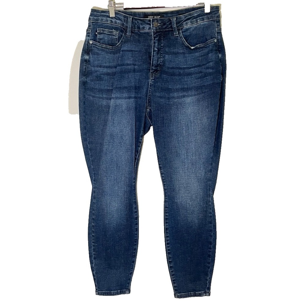 Judy Blue Dark Wash Denim Jeans 14W Skinny Western Retro Classic Chic Preppy